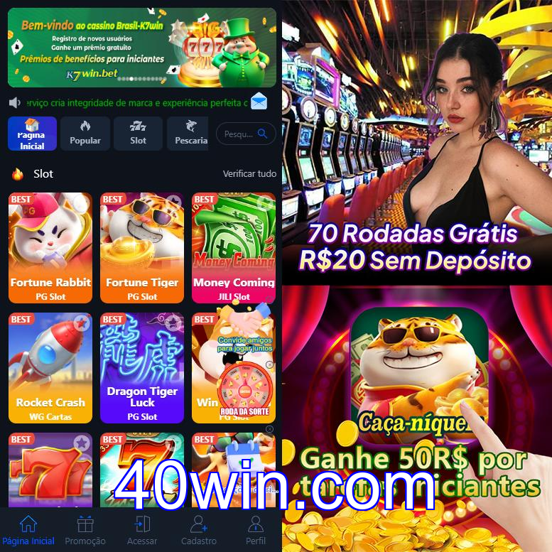 Cadastro no 40win: Comece com um Bônus de Boas-vindas!